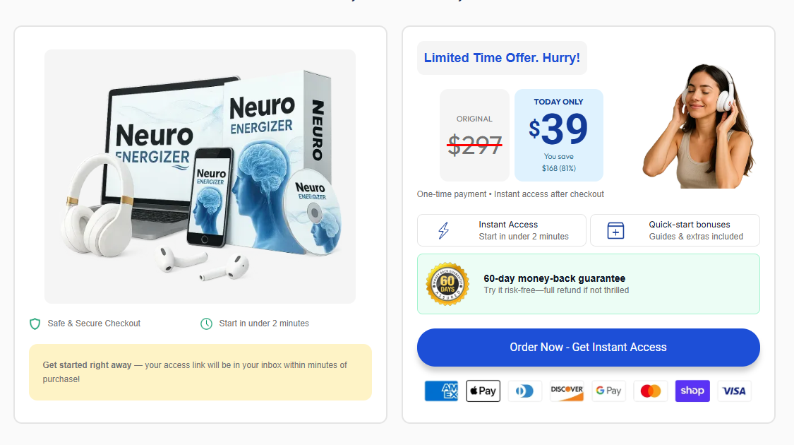 Neuro Energizer digital access offer